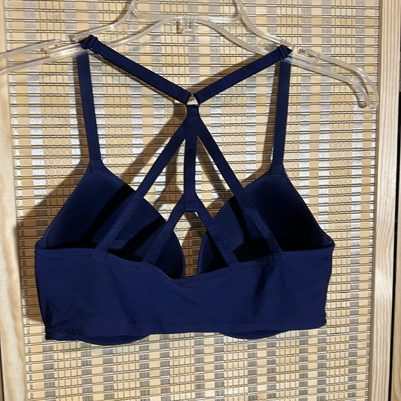 Victoria's Secret Lined Perfect Coverage Front Close Racerback Blue Bra 32DD - Picture 9 of 15
